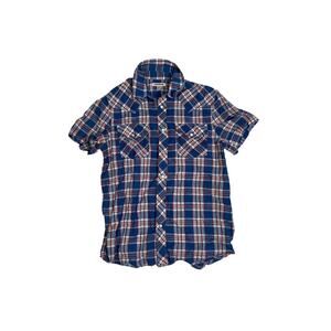 TRUE RELIGION Western Double Pocket Pearl Snap Button Shirt Mens Size Small